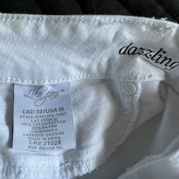 white denim capris LOLA JEANS - Picture 4 of 5